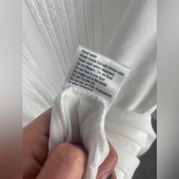 Area Stars Handkerchief Hem White long sleeve Mini Dress Size Medium (8-10) NWT - Picture 13 of 14